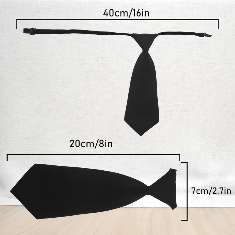 TORMEN Men Bow Tie & 8 Inch Pre Necktie Adjustable Length - Image 2